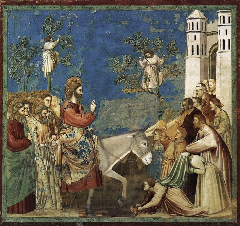 Giotto, Ingresso di Gesù a Gerusalemme